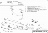Защита картера Accord 2002-2008 2,0/2,4 картера и КПП сталь 2,0 мм	