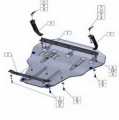 Защита  для картера двигателя и КПП Audi TT 8S