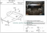 Защита {картера и КПП} VOLKSWAGEN Golf/Jetta (1984 - 1992) 1,3; 1,6; 1,8; 1,6D (кузов: 19E ; 1G2) сталь 