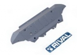 Защита радиатора и картера Rival, , AUDI Q7 V - 3.0, 3.0 S-Line, 2015-, крепеж в комплекте, алюминий