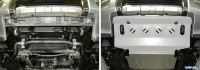 Защита радиатора  Алюм, Mitsubishi Pajero IV 2011-, V - 3.0; 3.2d(188л.с.; 200л.с.); 3.8/Mitsubishi Pajero III 1999-2006, V - все/Mitsubishi Pajero IV 2006-2011, V - 3.0; 3.2d(188л.с.; 200л.с.); 3.8