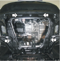 Защита картера и КПП Nissan Juke 2010-2019
