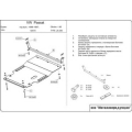 Защита {картера и КПП} VOLKSWAGEN Passat B3, B4 (1988 - 1996) 1,9D (кузов: 3A2, 35i) сталь 